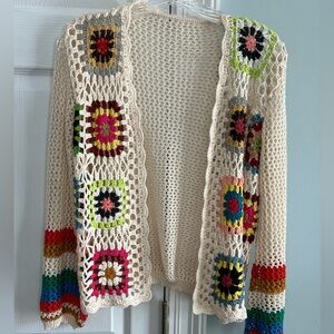 Crochet Granny Square Cardigan